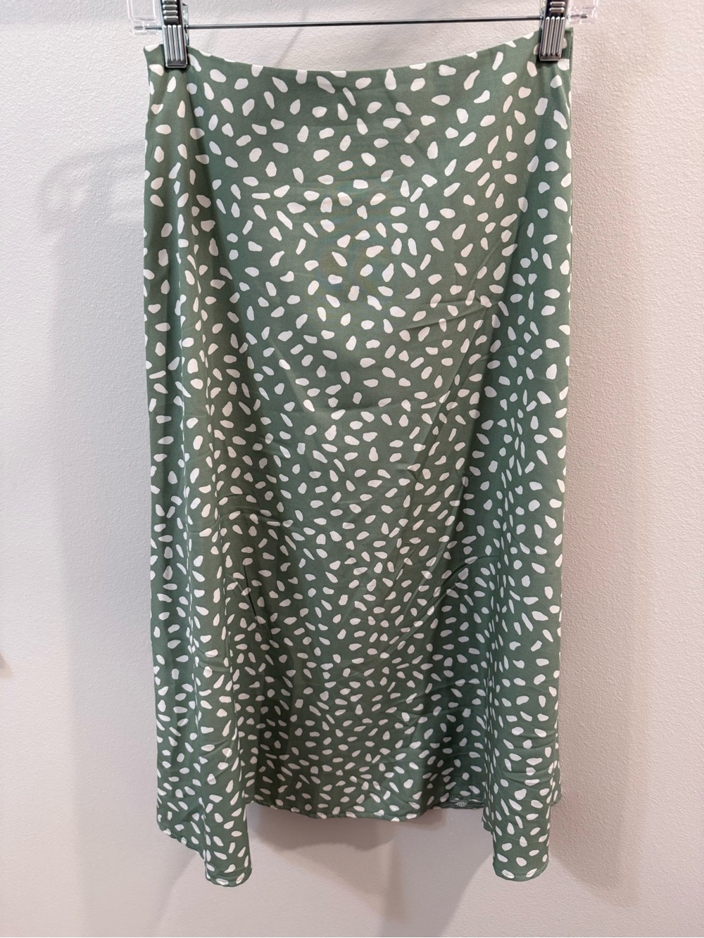 Green Printed Midi Skirt - Picture 4 of 4
